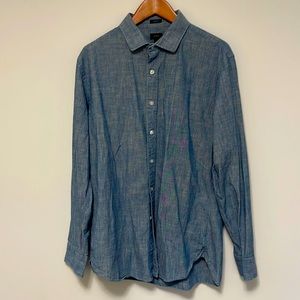 J.Crew. Ludlow Premium Shirt. Large. Denim chambray type material.